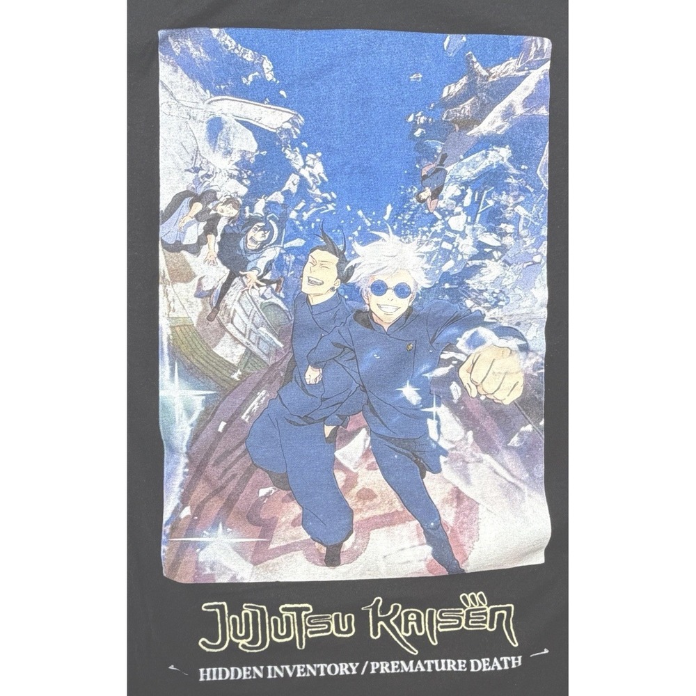 Jujutsu Kaisen Anime T Shirt Mens Medium Black Gojo Graphic Tee Manga